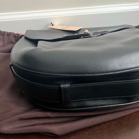 Roberto Cavalli Medium Black Leather Handbag NWT $1495 - Picture 9 of 14